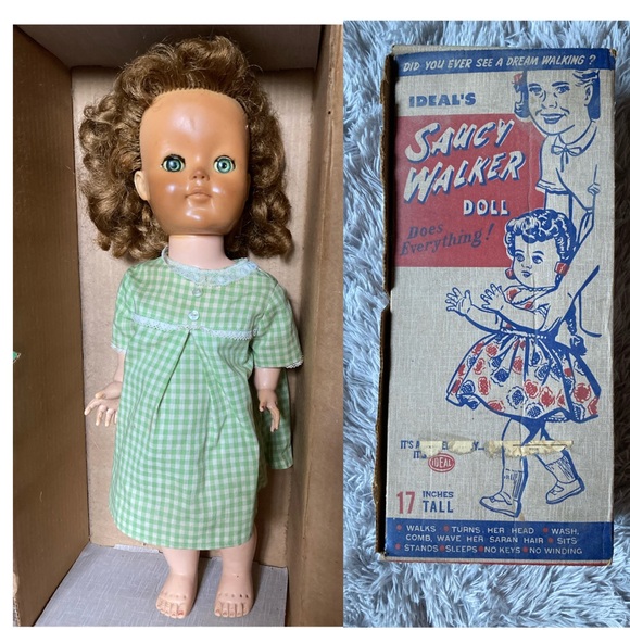 Antique Vintage Saucy Walker Doll with Original Box - Picture 1 of 10